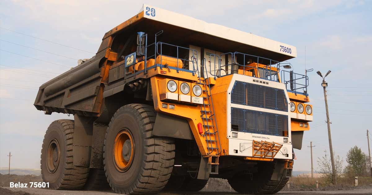  کامیون معدن Belaz 75601 بزرگترین ماشین معدن