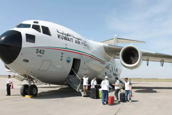 روش هوایی برای حمل بار به کویت