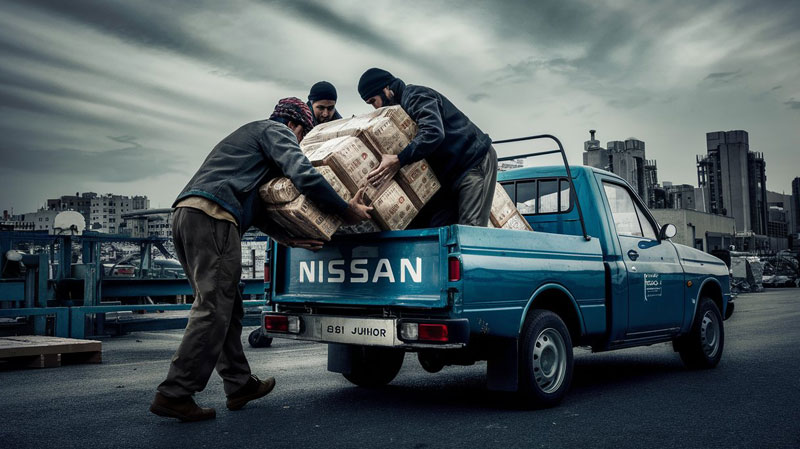 حمل محصولات کشاورزی در نیسان