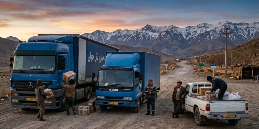 اعلام بار آنلاین روی ترابرنت از طریق سامانه اعلام بار لحظه‌ای کامیون و وانت