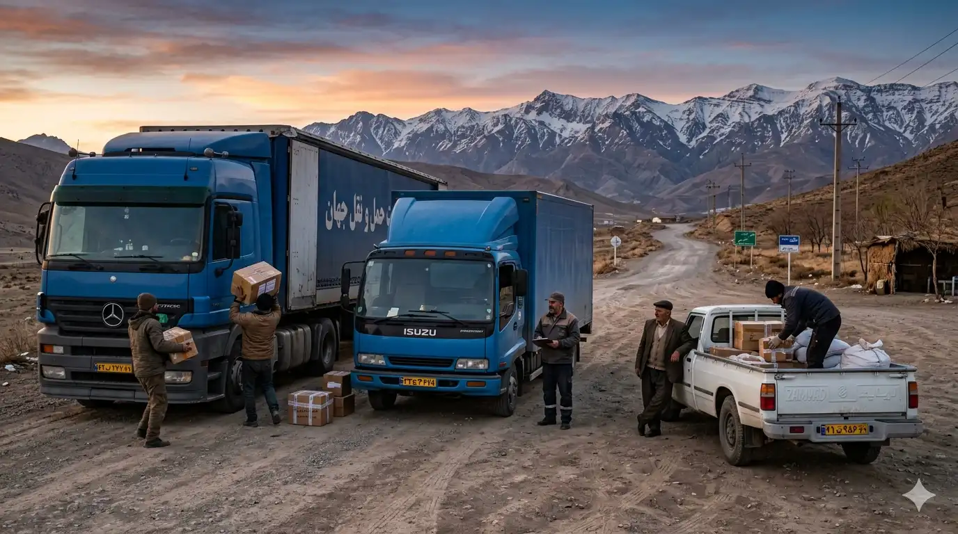 اعلام بار آنلاین روی ترابرنت از طریق سامانه اعلام بار لحظه‌ای کامیون و وانت